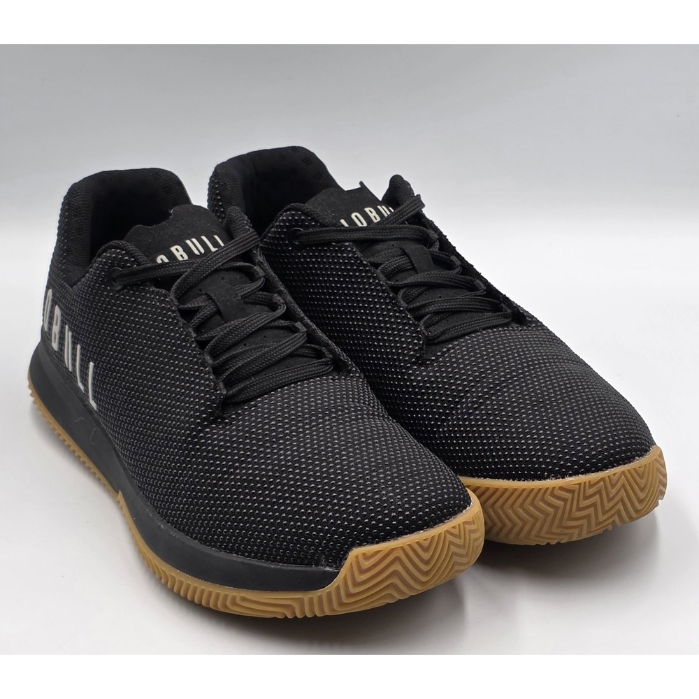 NOBULL Trainer Black Gum Men 7.5 Women 9 CrossFit Gym Athletic Shoes
